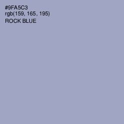 #9FA5C3 - Rock Blue Color Image